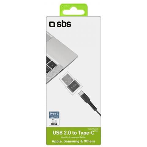 Sbs Teadaptusbtc Adattatore Per Inversione Del Genere Dei Cavi Usb Type-a Usb Tipo-c Nero - Foto 2
