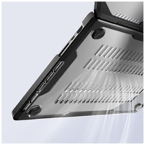 Cover Bumper Per Macbook Pro 14"" 2023, 2022 E 2021, Nero Transparente - Foto 2