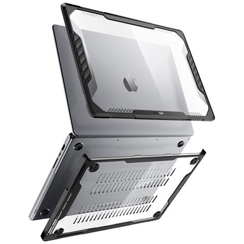 Cover Bumper Per Macbook Pro 14"" 2023, 2022 E 2021, Nero Transparente - Foto 1