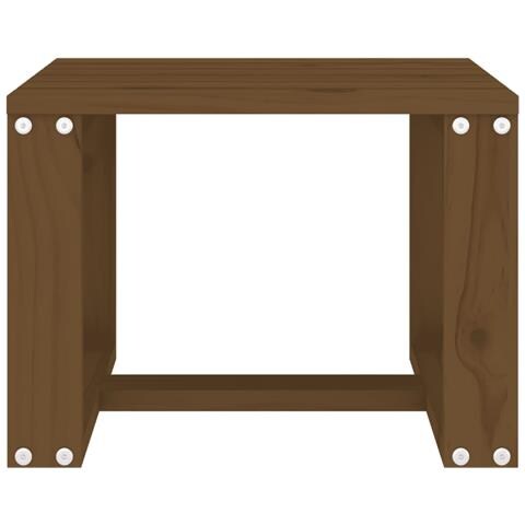 Tavolino Da Giardino Miele 40x38x28,5 Cm Legno Massello Pino - Foto 3
