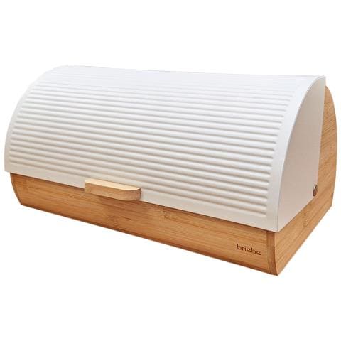 Bb1162 Portapane Da Tavola In Legno Di Bambù, Coperchio Scorrevole, Bread Box Per Pane Bianco - Foto 1