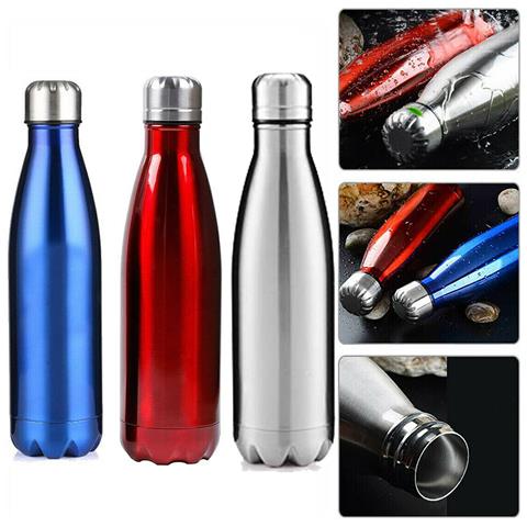 Portatile Borraccia Bottiglia D'acqua Acciaio Inox Termica Caldo Freddo 550 Ml - Foto 2