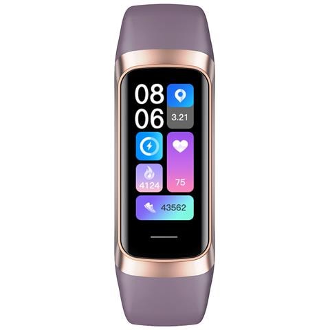 Smartwatch Con Cardiofrequenzimetro E Misuratore Della Pressione Sanguigna Purple - Foto 2