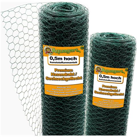 60m Rete Metallica Esagonale, Recinto Per Polli, Rete Per Conigli, Gabbia Per Conigli Verde, Recinzione Per Conigli 50cm - Foto 1