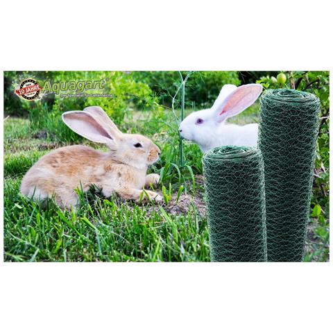 60m Rete Metallica Esagonale, Recinto Per Polli, Rete Per Conigli, Gabbia Per Conigli Verde, Recinzione Per Conigli 50cm - Foto 7