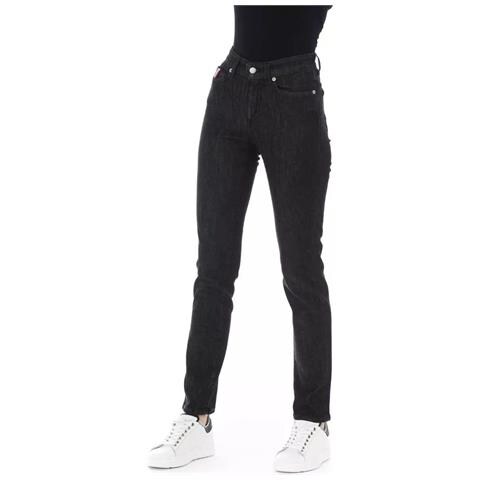 Jeans E Pantaloni In Cotone Nero - W28 - Foto 2