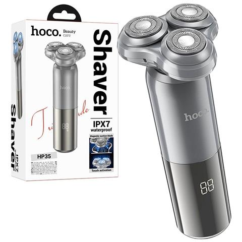 Hoco Hp35 Rasoio Elettrico 3 Testine Ricaricabile Usb C Barba Uomo Ipx7 - Foto 1