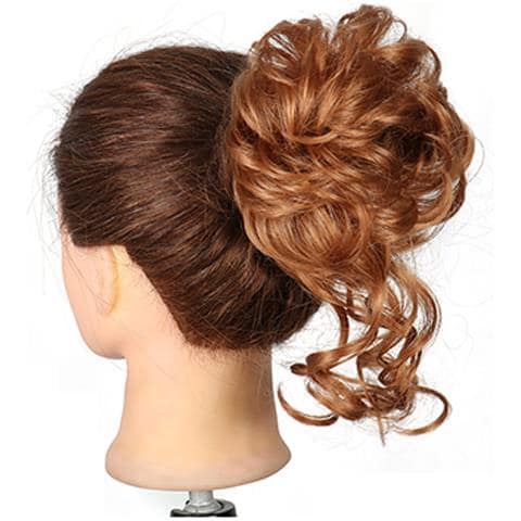 Chignon Per Capelli Lunghi Avvolgente Attorno Al Parrucchino Scrunchie - Foto 2