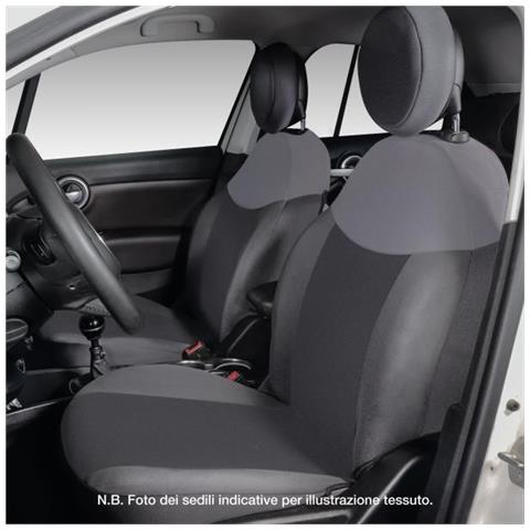 Serie Completa Coprisedili Personalizzati Fiat 500l Tess. Antracite/grigio Piombo - Foto 2