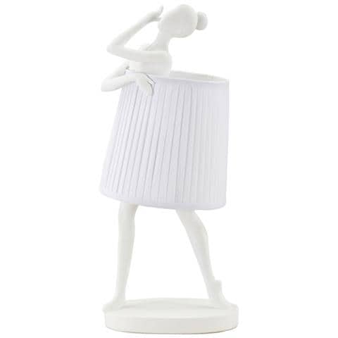 Lampada Da Tavolo Ballerina 2 - Bianco - Poliresina - 29x25x62,5 Cm - Foto 1