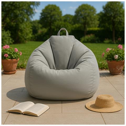 Ohau Poltrona A Sacco Da Esterno 130x115cm Grigio - Foto 2