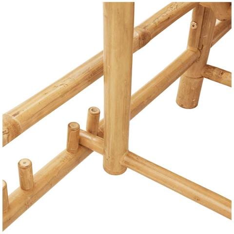 Lettino Prendisole con Cuscini 55x199x30 cm in Bambù - Foto 9