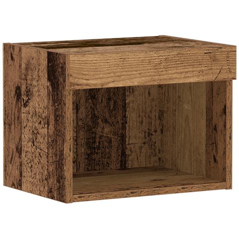 Armadio a muro con luci LED in legno antico 40x30x30 cm - Foto 1
