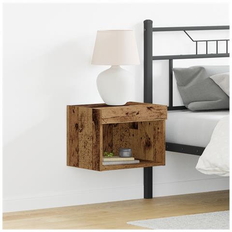 Armadio a muro con luci LED in legno antico 40x30x30 cm - Foto 9