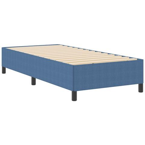 Letto a molle Blu 100 x 200 cm Tessuto in Cords - Foto 1
