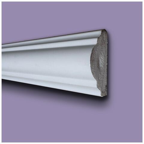 Profilo Bugna Per Boiserie In Polimeri Bianco Ral 9016 Verniciabile 25x15mm (prezzo Al Metro) - Foto 1