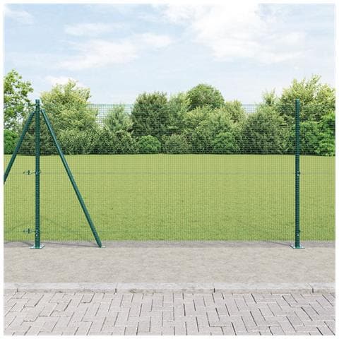 Recinzione Metallica Saldato con Base in Cemento 25 x 1,2 m - Foto 2