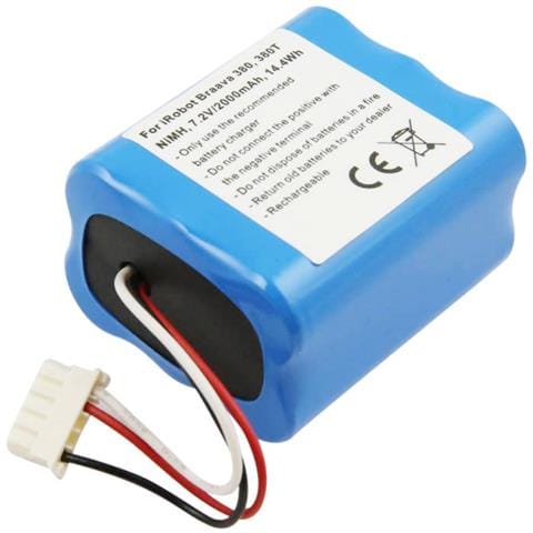 Batteria Per Aspirapolvere Irobot Braava 380 380t 7,2v 2000mah Nimh - Foto 1