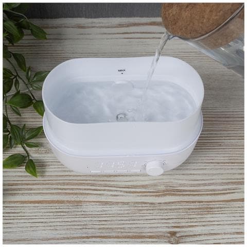 Prixton - Umidificatore Aroma Connected Con Connessione Bluetooth, Diffusore Di Aromi E Oli Essenziali, 360 Ml, Altoparlante 12 W, Timer, Luce Led 7 Colori, Timer, Orologio E Sveglia - Foto 2