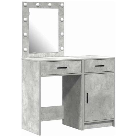 Tavolo da Trucco con cassetto 2 pcs Grigio 50 x 41 x 135 cm - Foto 1