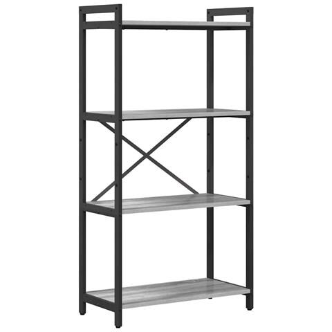 Libreria Grigio sonoma 60 x 30 x 118 cm Legno multistrato - Foto 1