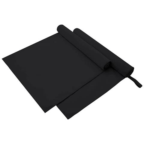 Asciugamani Sportivi 2 pcs Nero 180 x 90 cm - Foto 1