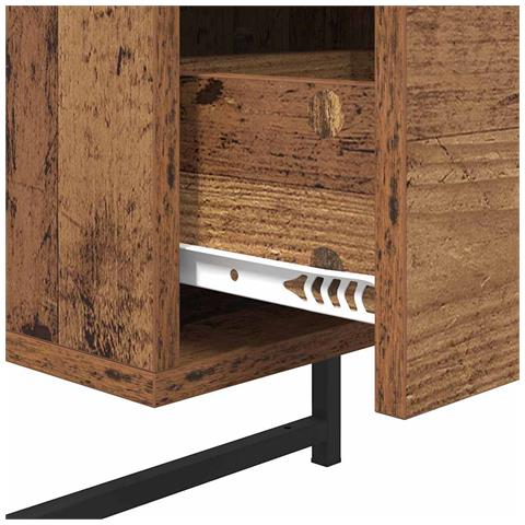 Armadio da Notte con cassetto Legno vecchio 35 x 30 x 51 cm - Foto 9