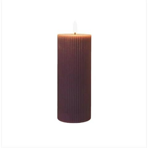 Candela Elettronica A Led Serie Notte Scura A Strisce - Senza Fiamma E Decorativa - Foto 1