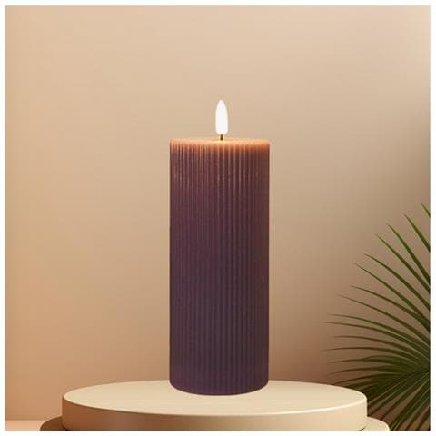 Candela Elettronica A Led Serie Notte Scura A Strisce - Senza Fiamma E Decorativa - Foto 2