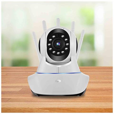 Telecamera Wifi Wireless: Panoramica A 360°, Visione Notturna rarossi E Visualizzazione Remota - Foto 7