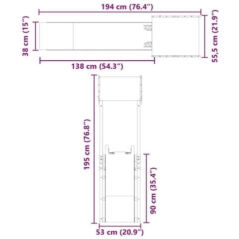 Set da Gioco da Esterno in Legno Massello di Douglas - Foto 9