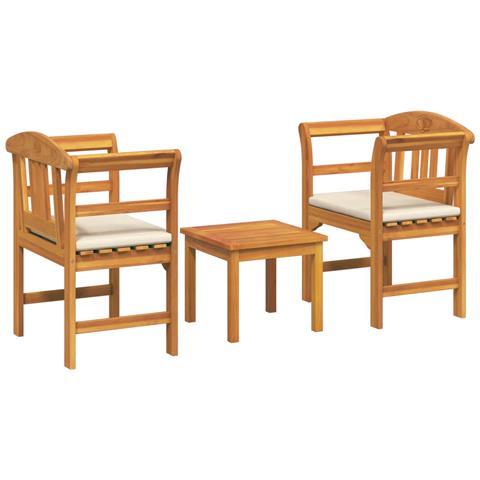 Set da giardino con divano a rosa con cuscino 3 pcs - Foto 1