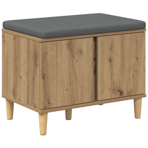 Panca per ingresso con porta Rovere Artigianale 60 x 38 x 46 cm - Foto 1