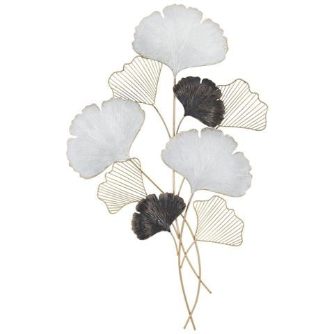 Decorazione In Metallo 3d Foglia 29-multicolore-metallo-66x4x109 Cm - Foto 1