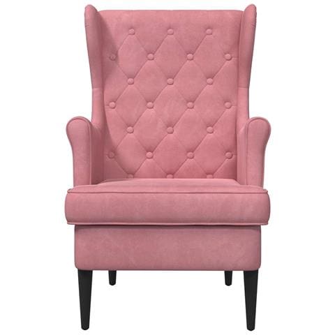 Poltrona Rosa Velluto - Foto 2