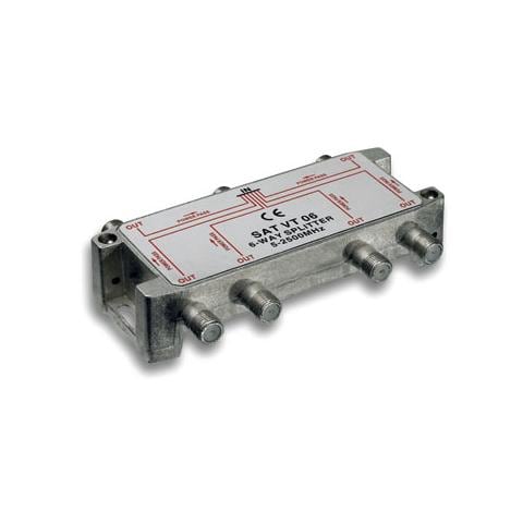 ICOC SAT-SPL6 - Splitter 6 vie per satellite 100 db, 1750 Mhz - Foto 1