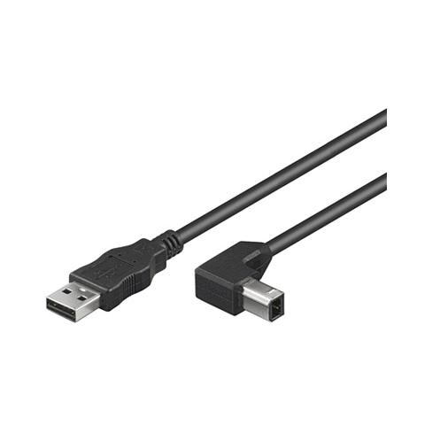 ICOC U-AB-005-ANG - Cavo USB 2.0 A maschio / B maschio angolato 0.5 m - Foto 1