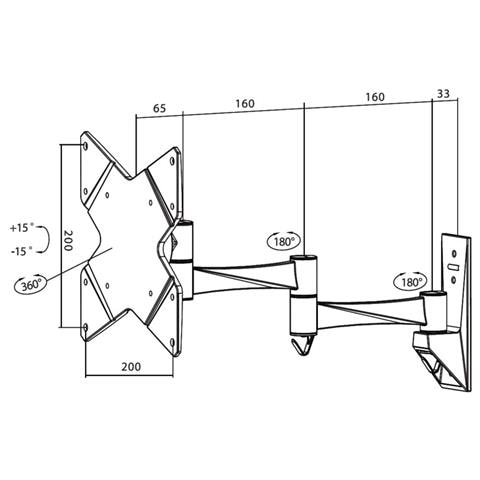 Supporto a Parete FPMA-W835 per Monitor LCD /LED /TFT - Foto 4