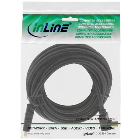 In line high speed hdmi 19pin type-a a 19pin type-a, pin dorati, nero, 5m, angolo 90° - Foto 2