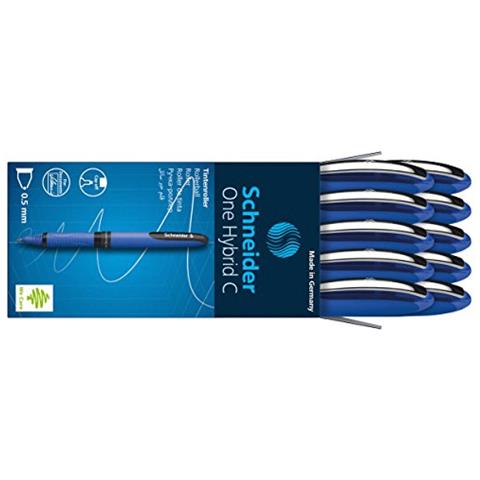 pz. 1 Penna roller One Hybrid C 0.5 blu Schneider P183203 - Foto 1