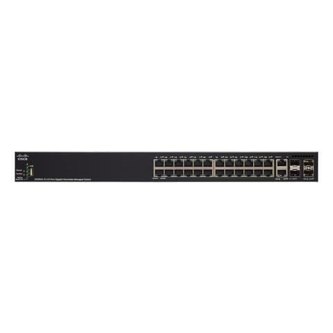 Switch SG350X-24P-K9-EU 24 Porte Ethernet 10/100/1000 BASE-T PoE+ - Foto 1