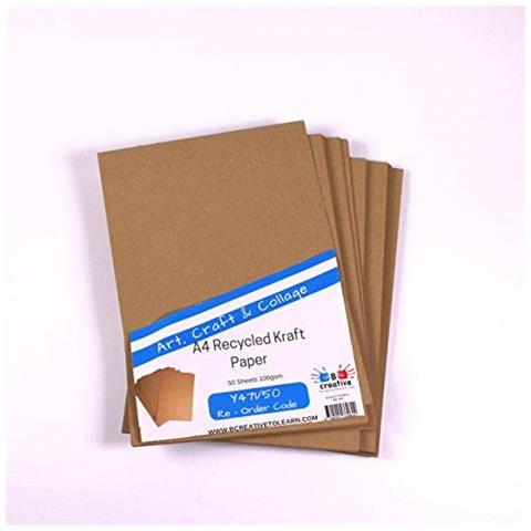 100gsm A4 Riciclata Carta Kraft 50 Fogli - Foto 2