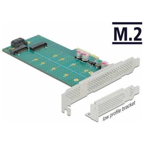 Speicher-controller - M. 2 - M. 2 Card / Sata 6gb / s Low-profile - Sata 6gb / s, Pcie 4,0 X4 (89047) - Foto 2