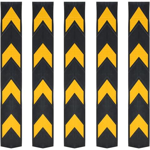 Protezioni Angolari Riflettenti 5 pz in Gomma 80 cm - Foto 1