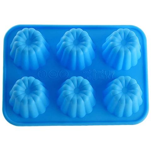 HTN Mold & Agrave Sif Mold E Agrave Finanzieri Stampo Da Forno A Piastra In Silicone Per Piccole Torte Muffin Pasticceria Stampi Blu Torta