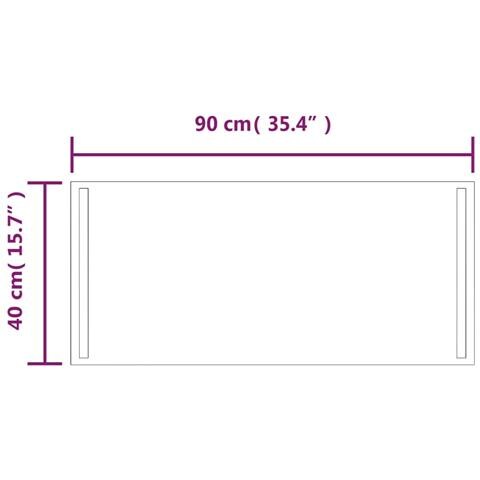 Specchio Da Bagno Con Luci Led 40x90 Cm - Foto 7