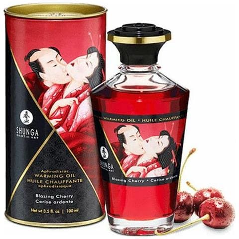 Olio Per Massaggio Erotico Ciliegia (100 Ml) - Foto 1