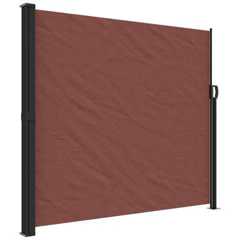 Tenda Da Sole Laterale Retrattile Marrone 180x500 Cm - Foto 2