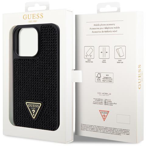 Cover Per Iphone 15 Pro Triangle Diamond, Nero - Foto 3