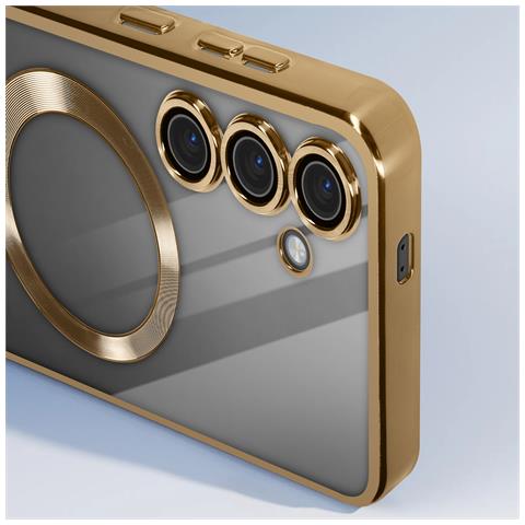 Cover Magsafe Per Samsung S24 In Silicone Bordo Cromato - Foto 2